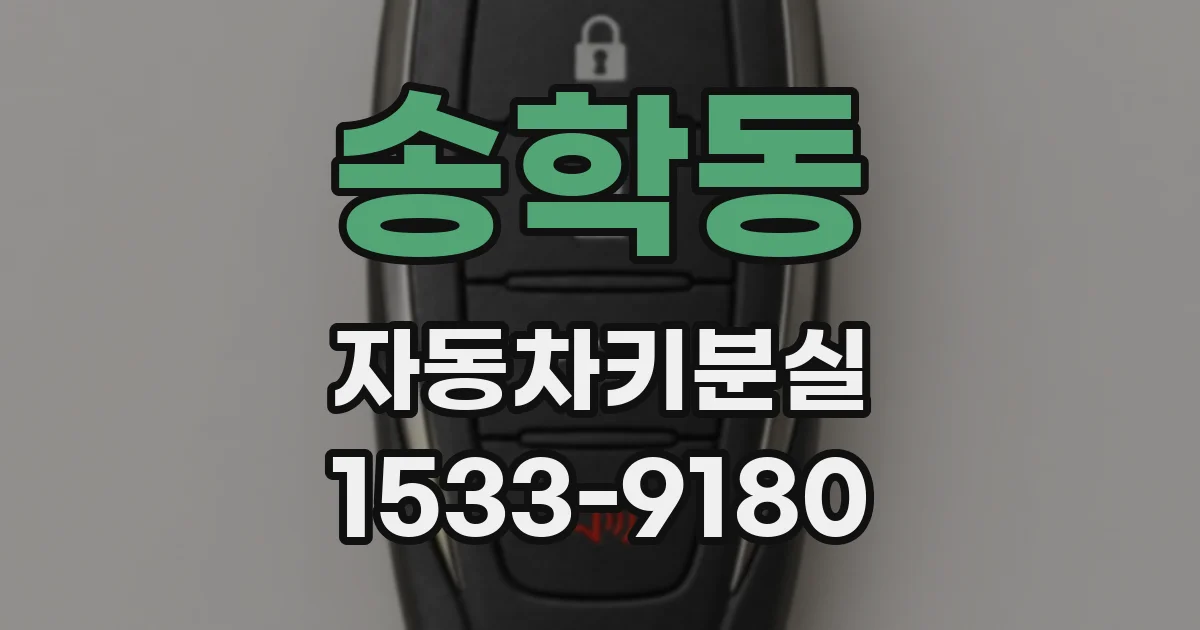 송학동 자동차키분실