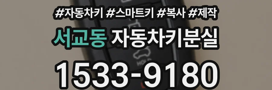 서교동 자동차키분실