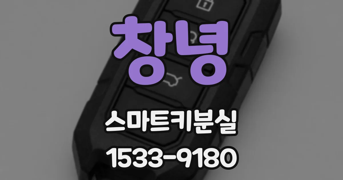 창녕 스마트키분실