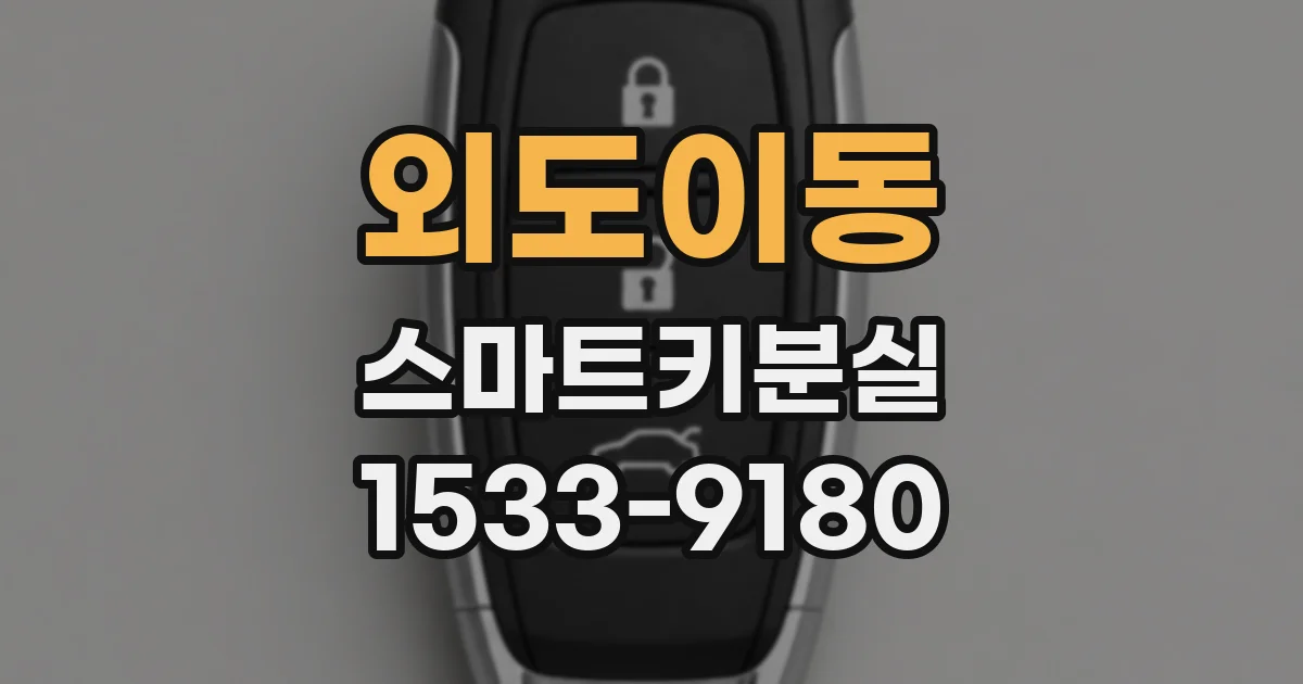 외도이동 스마트키분실