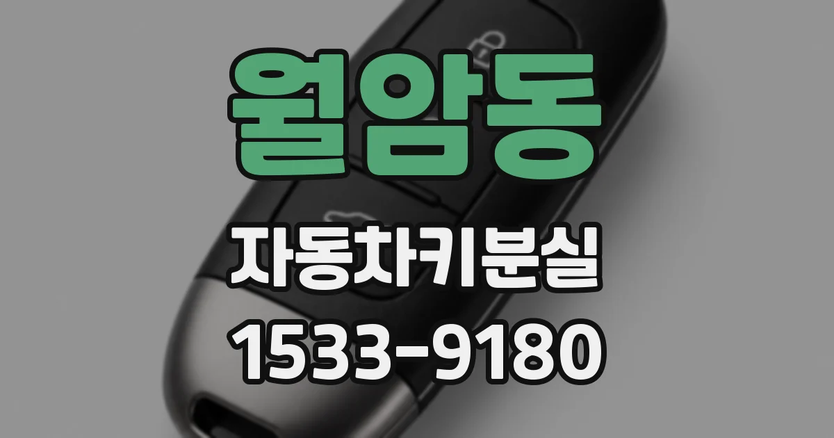월암동 자동차키분실