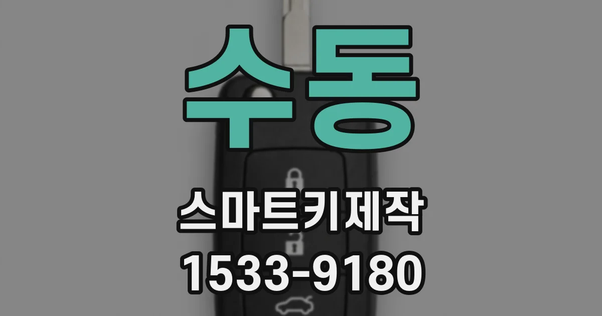 수동 스마트키제작