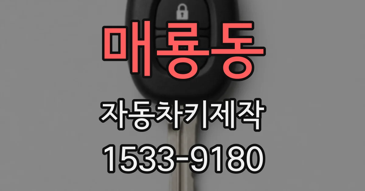매룡동 자동차키제작