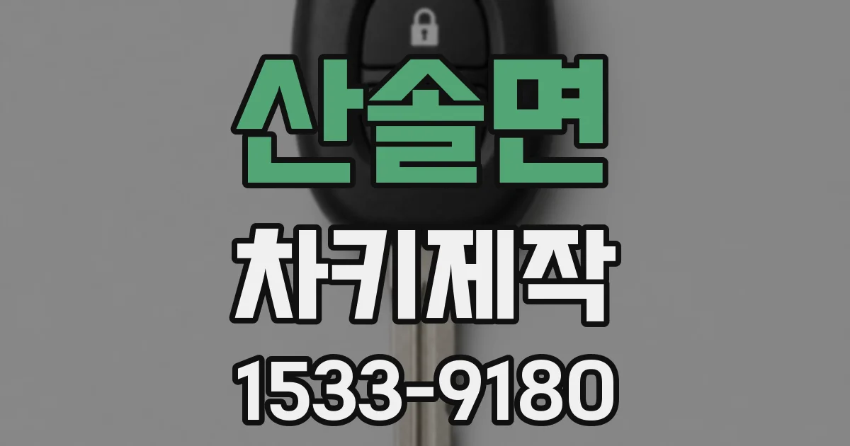 산솔면 차키제작