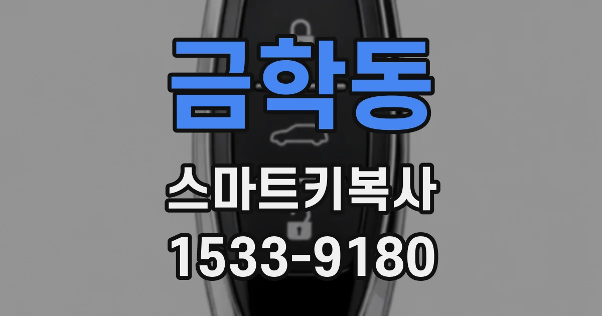금학동 스마트키복사