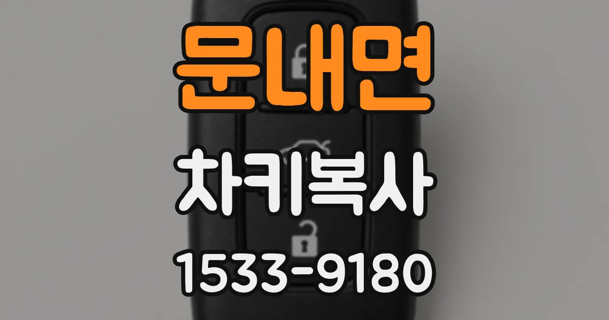문내면 차키복사