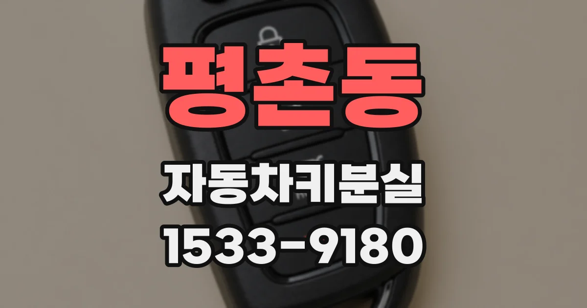 평촌동 자동차키분실