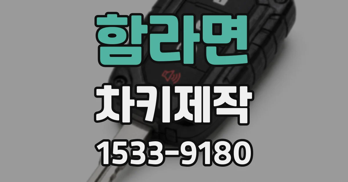 함라면 차키제작