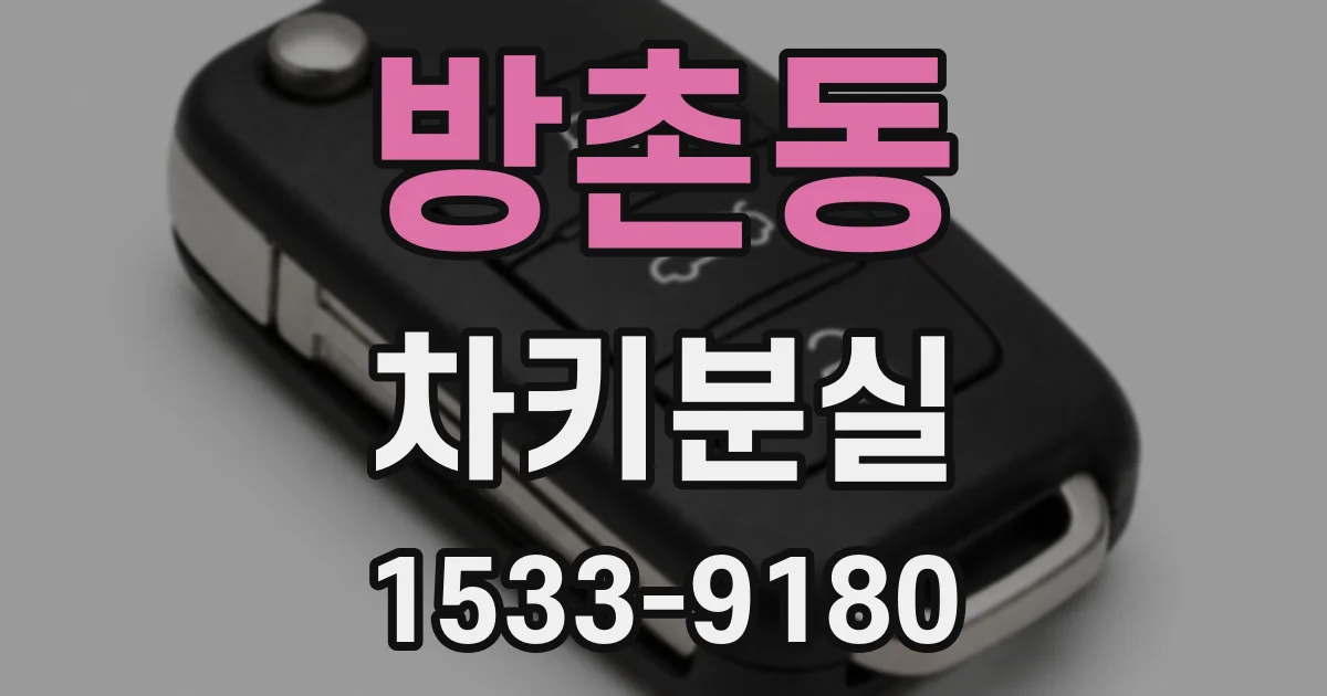 방촌동 차키분실