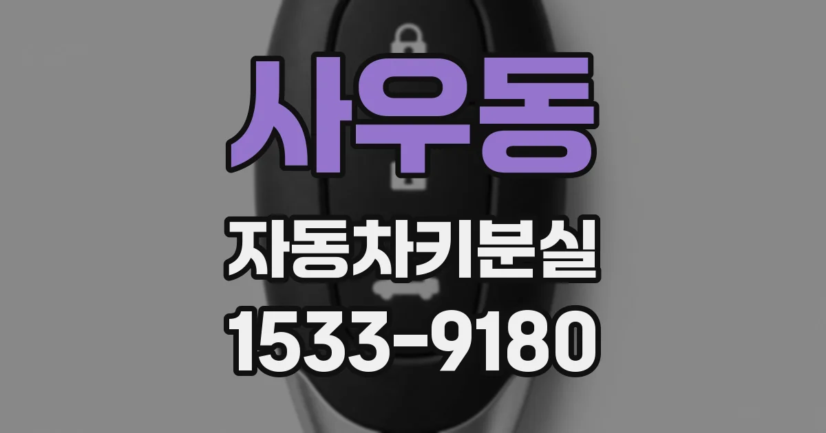 사우동 자동차키분실