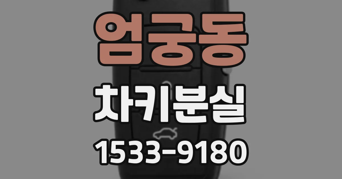 엄궁동 차키분실