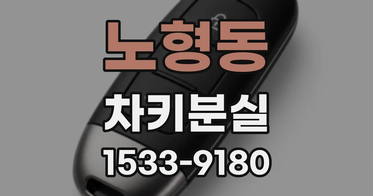 노형동 차키분실