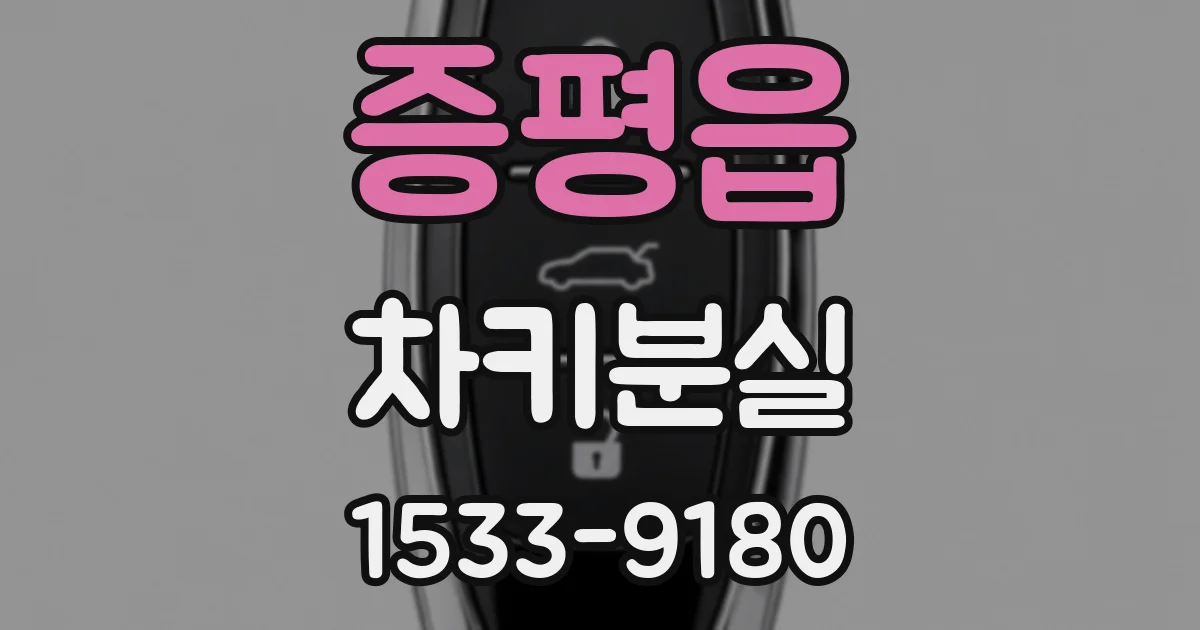 증평읍 차키분실