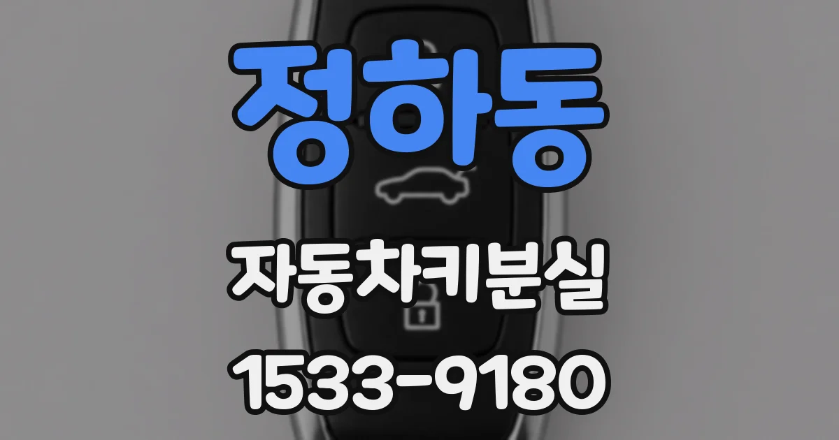 정하동 자동차키분실