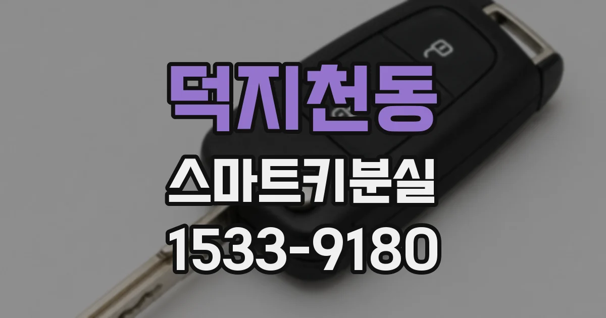 덕지천동 스마트키분실