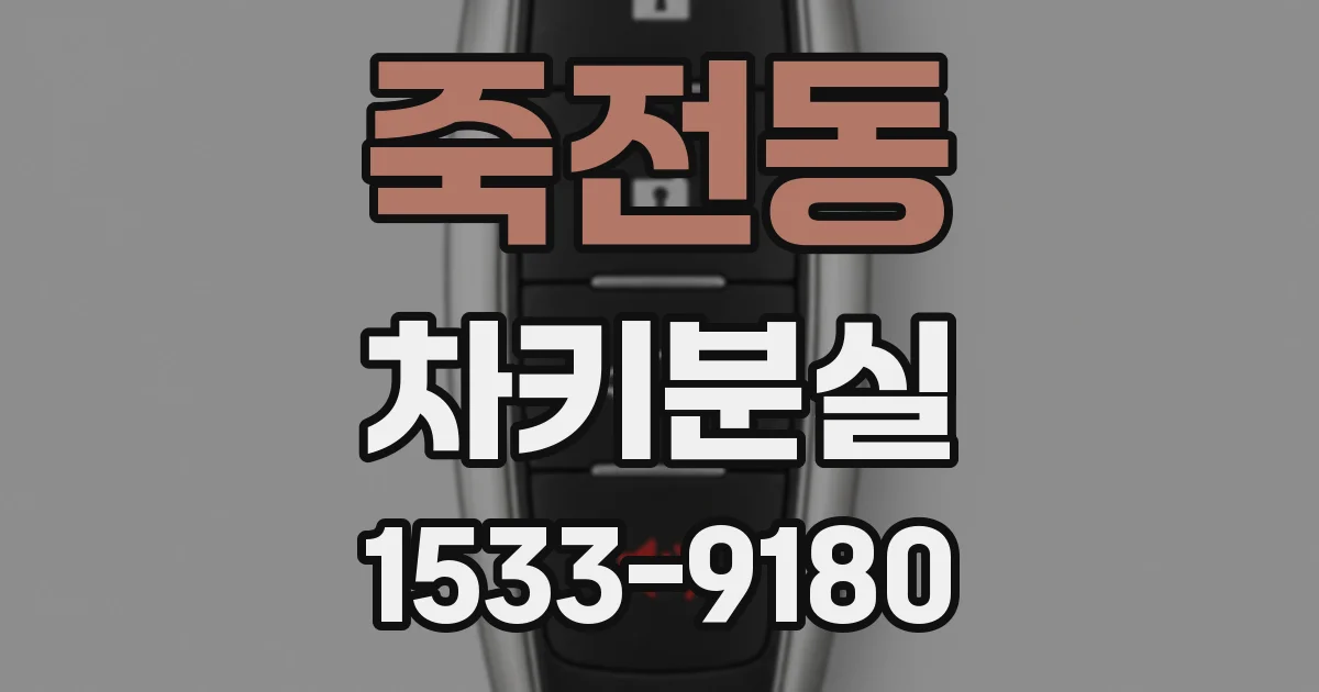 죽전동 차키분실