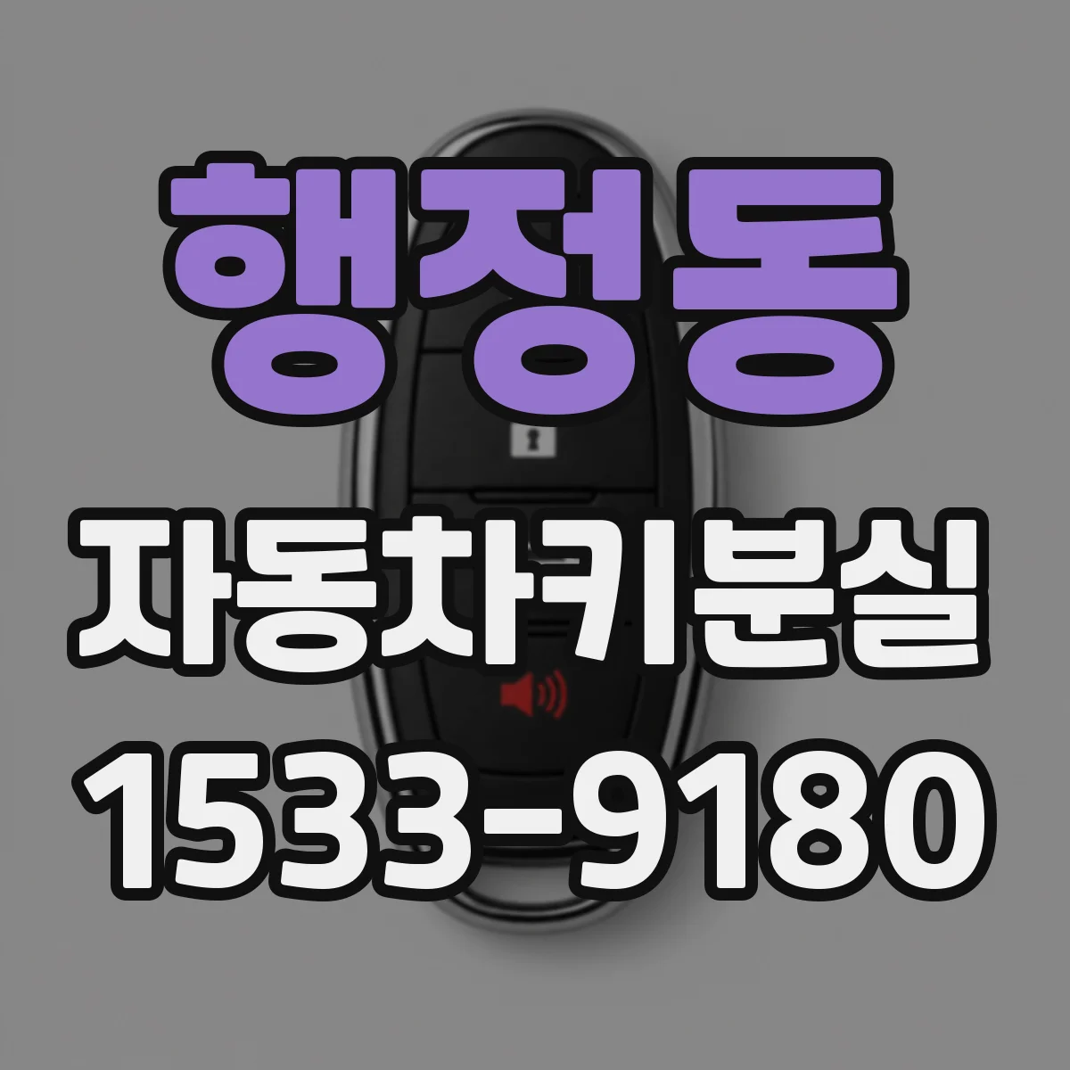 행정동 자동차키분실