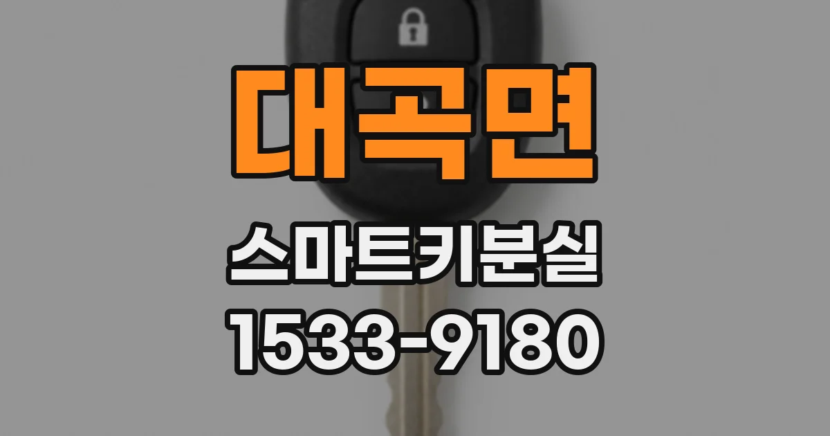 대곡면 스마트키분실