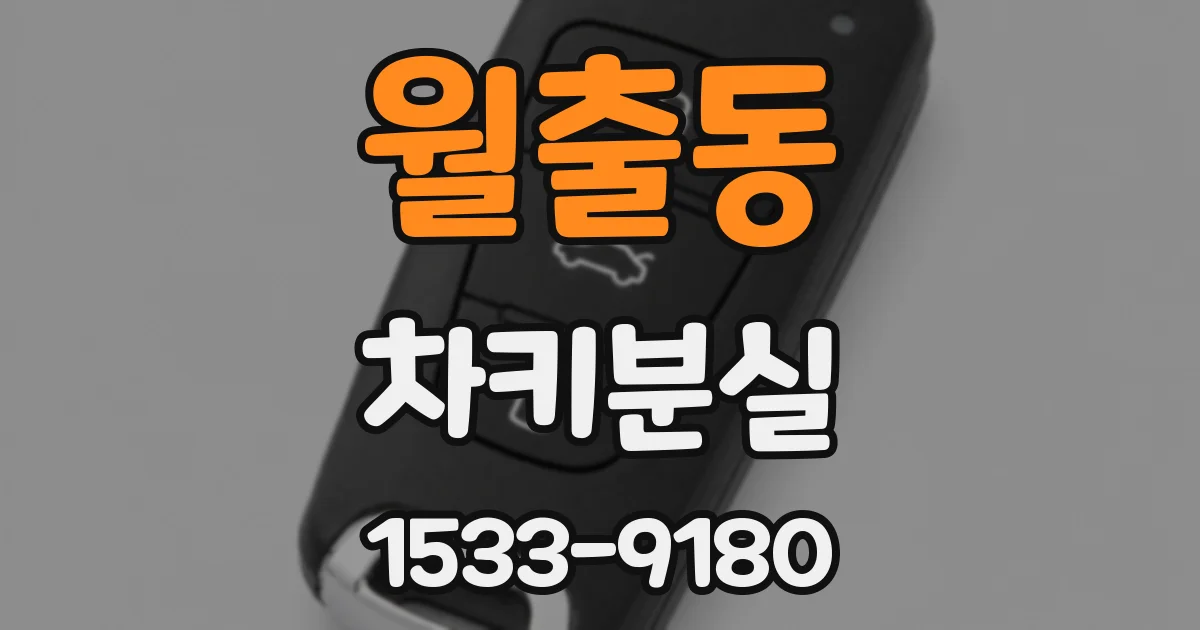 월출동 차키분실