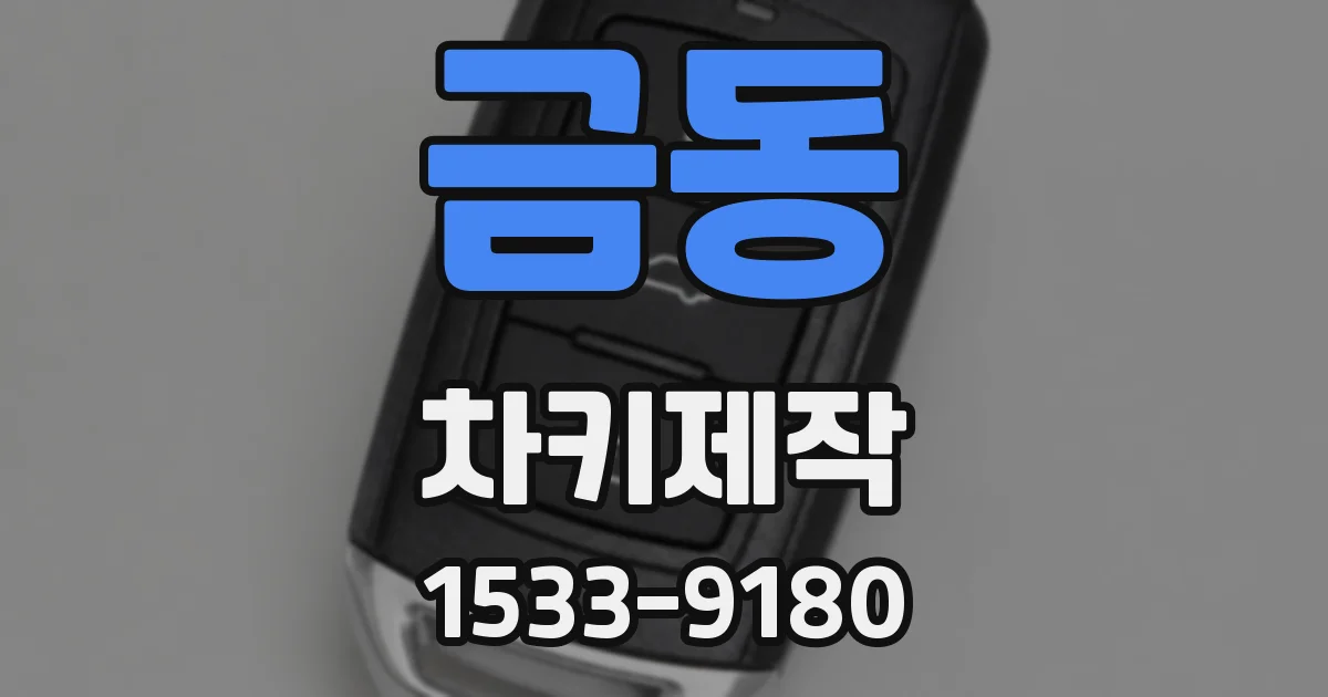 금동 차키제작
