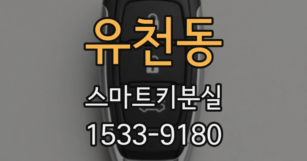 유천동 스마트키분실