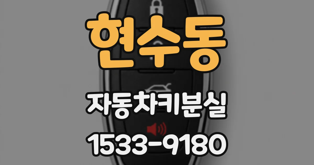현수동 자동차키분실