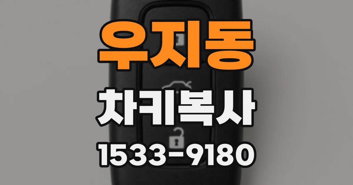 우지동 차키복사