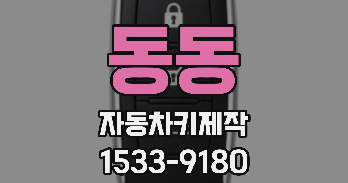 동동 자동차키제작