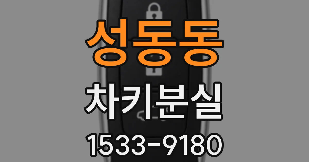 성동동 차키분실