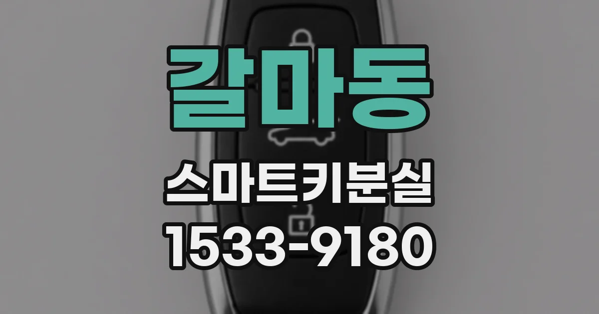 갈마동 스마트키분실