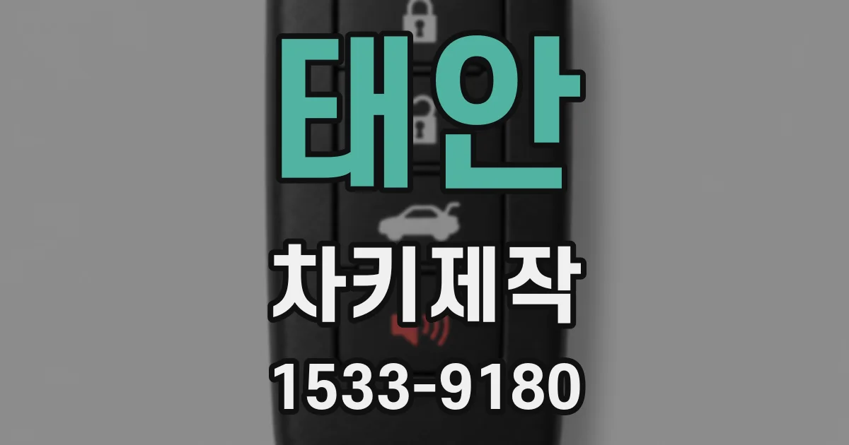 태안 차키제작