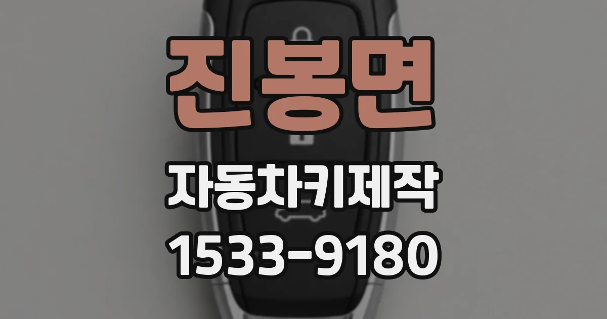진봉면 자동차키제작