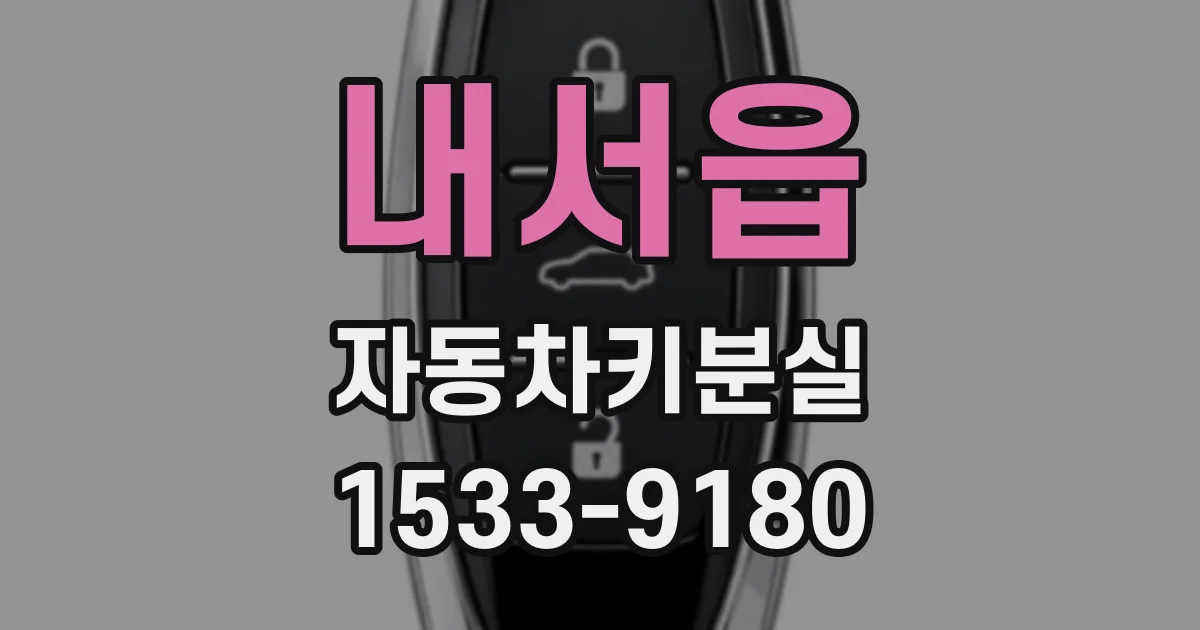 내서읍 자동차키분실