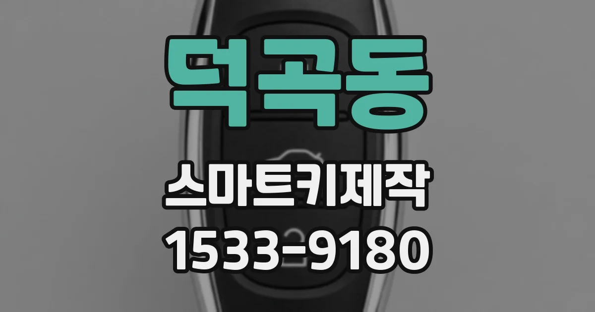 덕곡동 스마트키제작