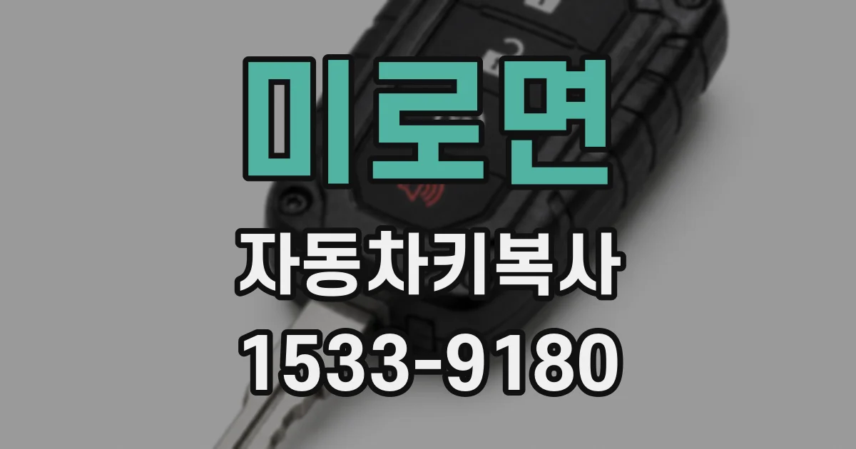 미로면 자동차키복사