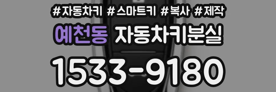예천동 자동차키분실