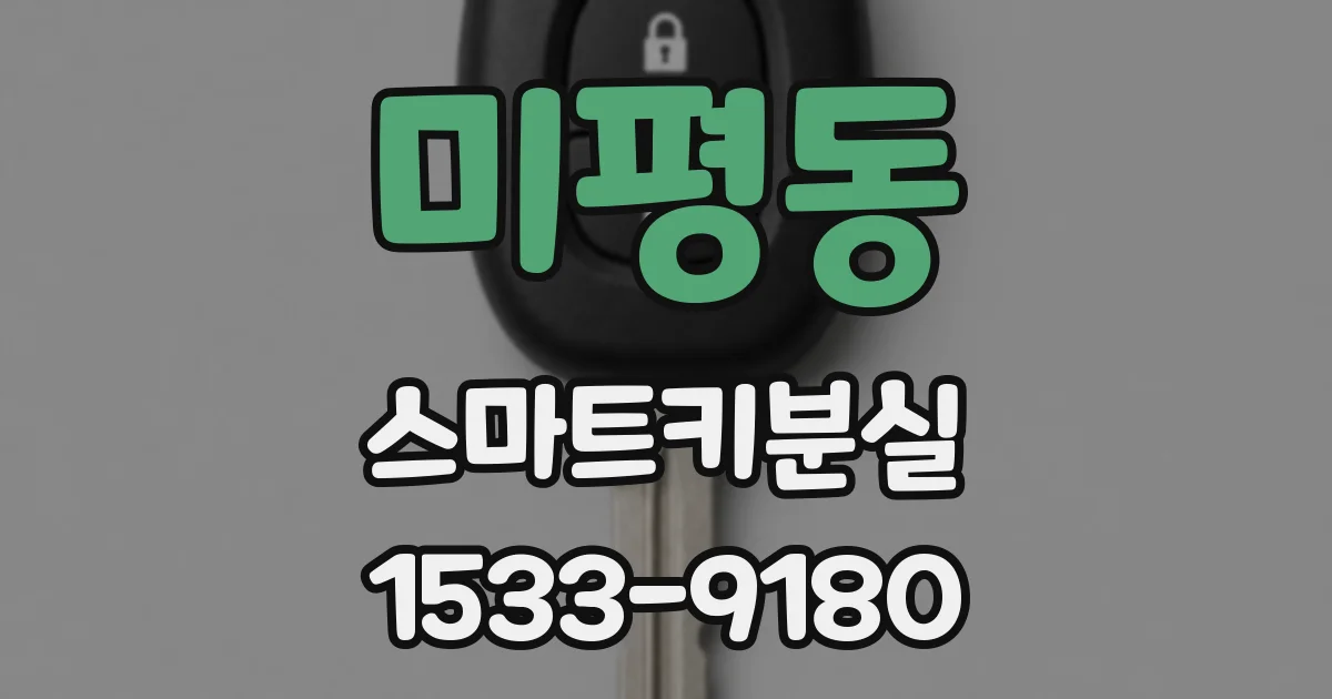 미평동 스마트키분실