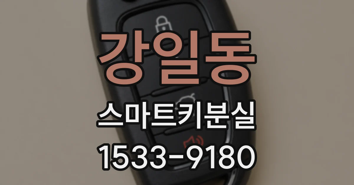 강일동 스마트키분실