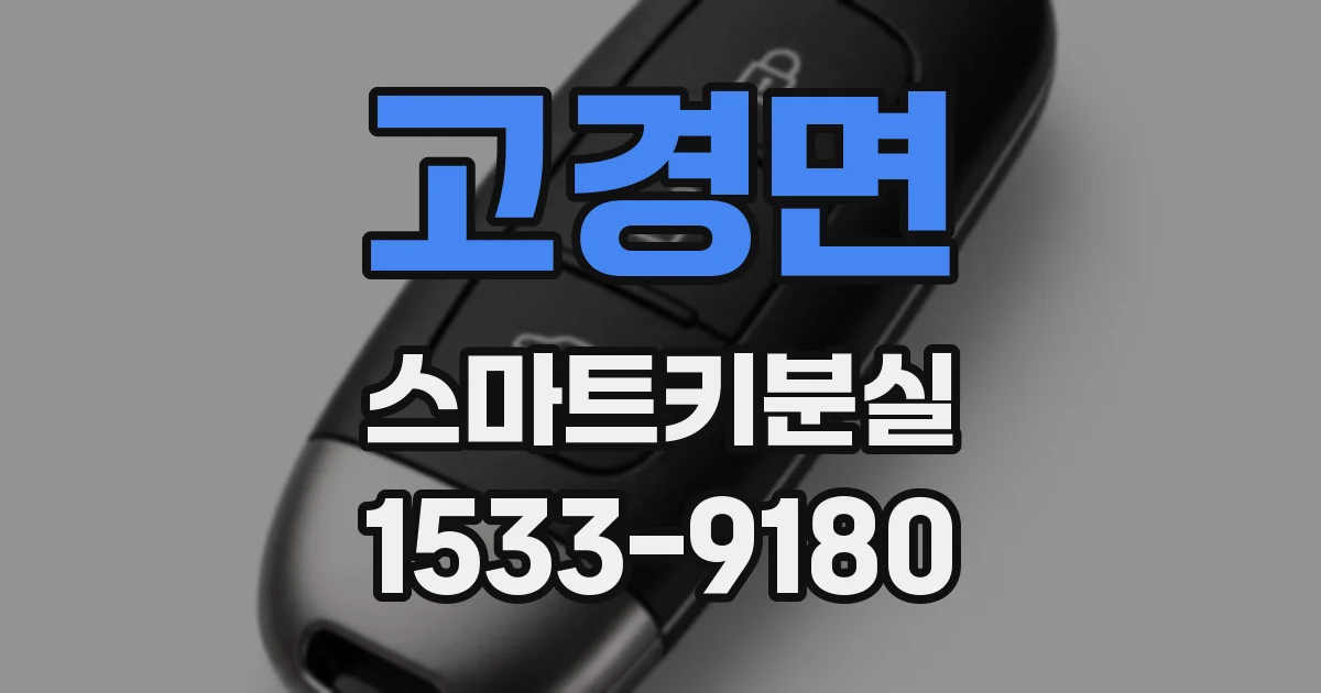 고경면 스마트키분실