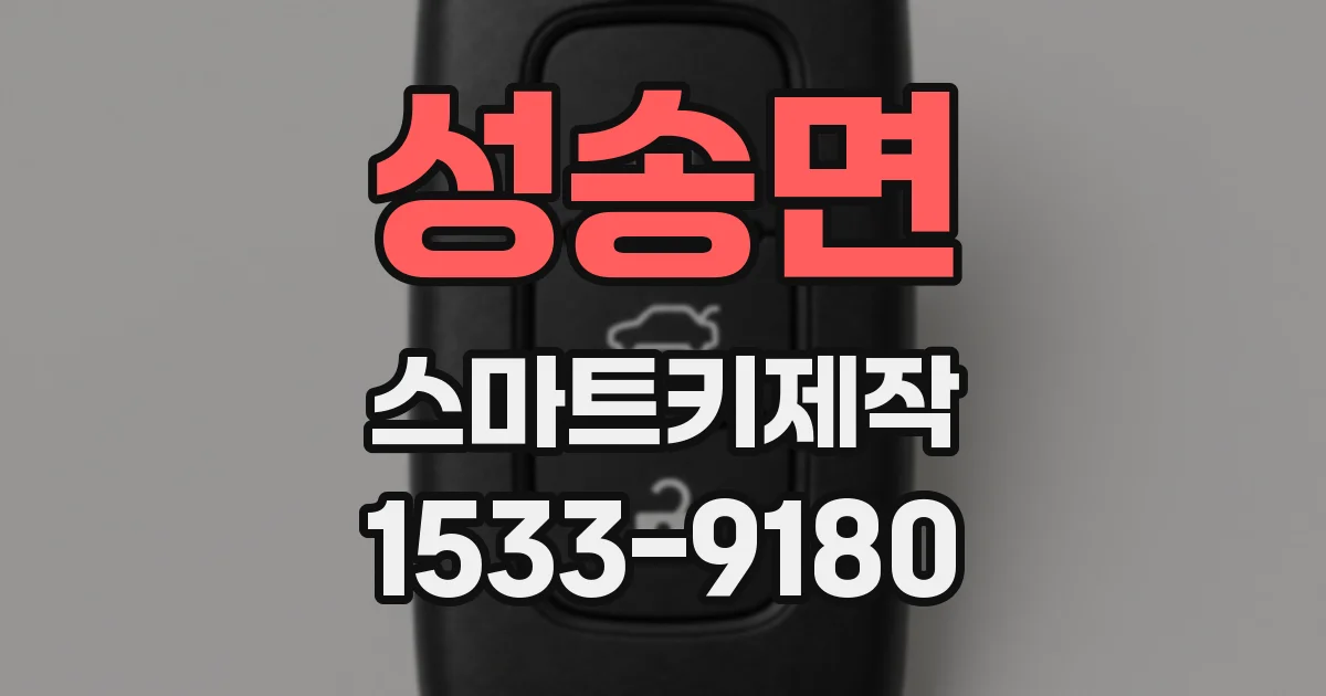 성송면 스마트키제작