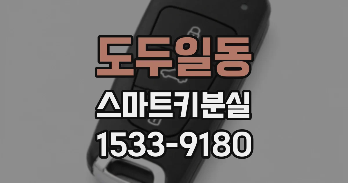 도두일동 스마트키분실