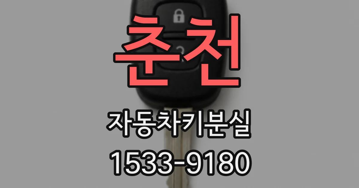 춘천 자동차키분실