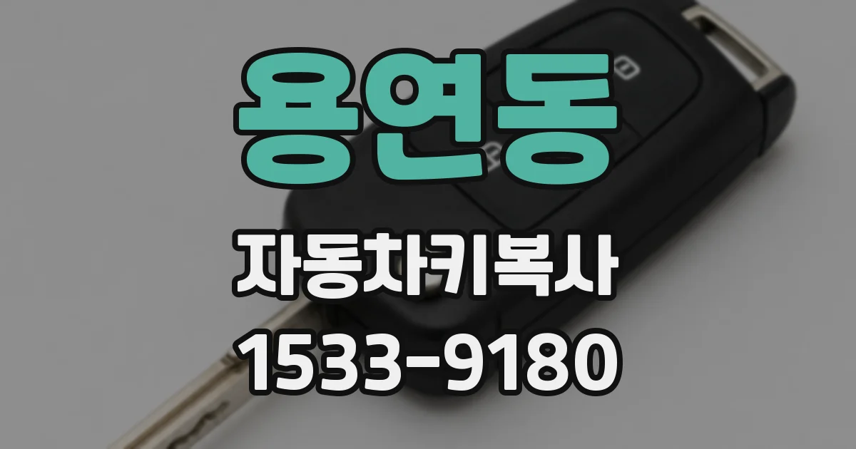 용연동 자동차키복사