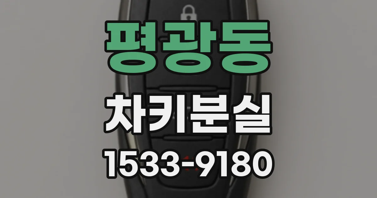 평광동 차키분실