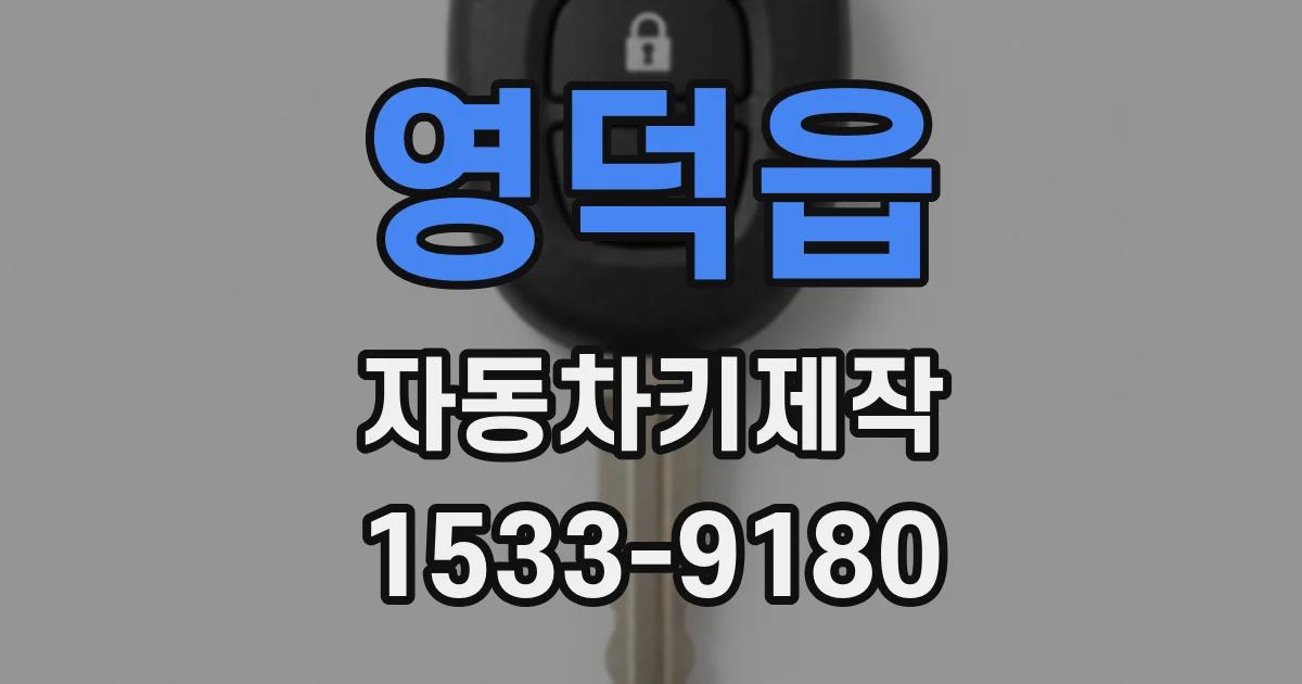 영덕읍 자동차키제작