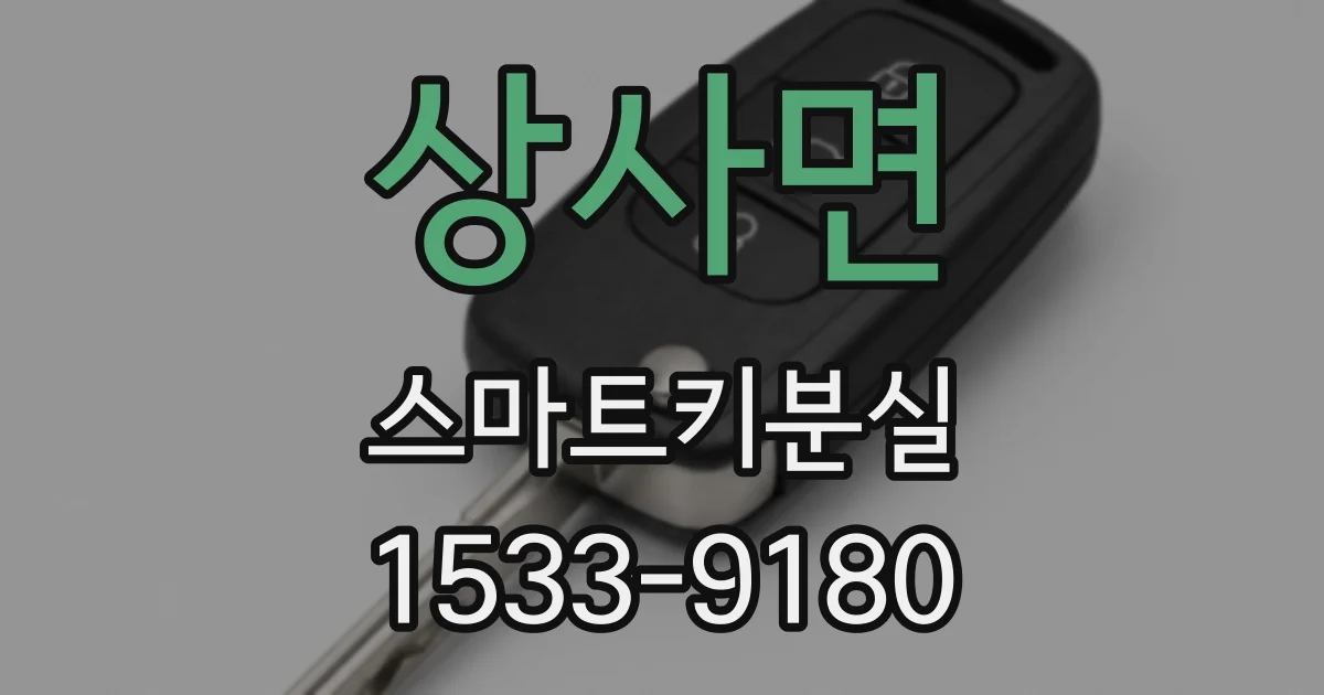 상사면 스마트키분실