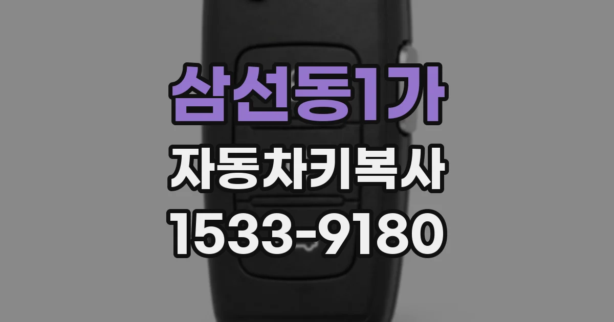 삼선동1가 자동차키복사