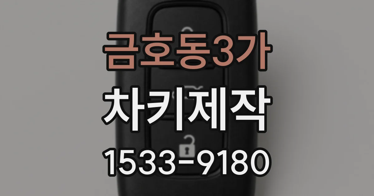 금호동3가 차키제작