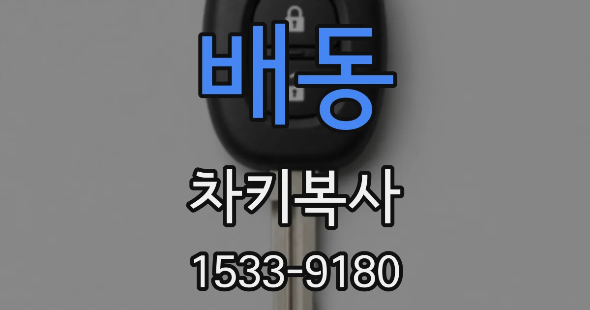배동 차키복사