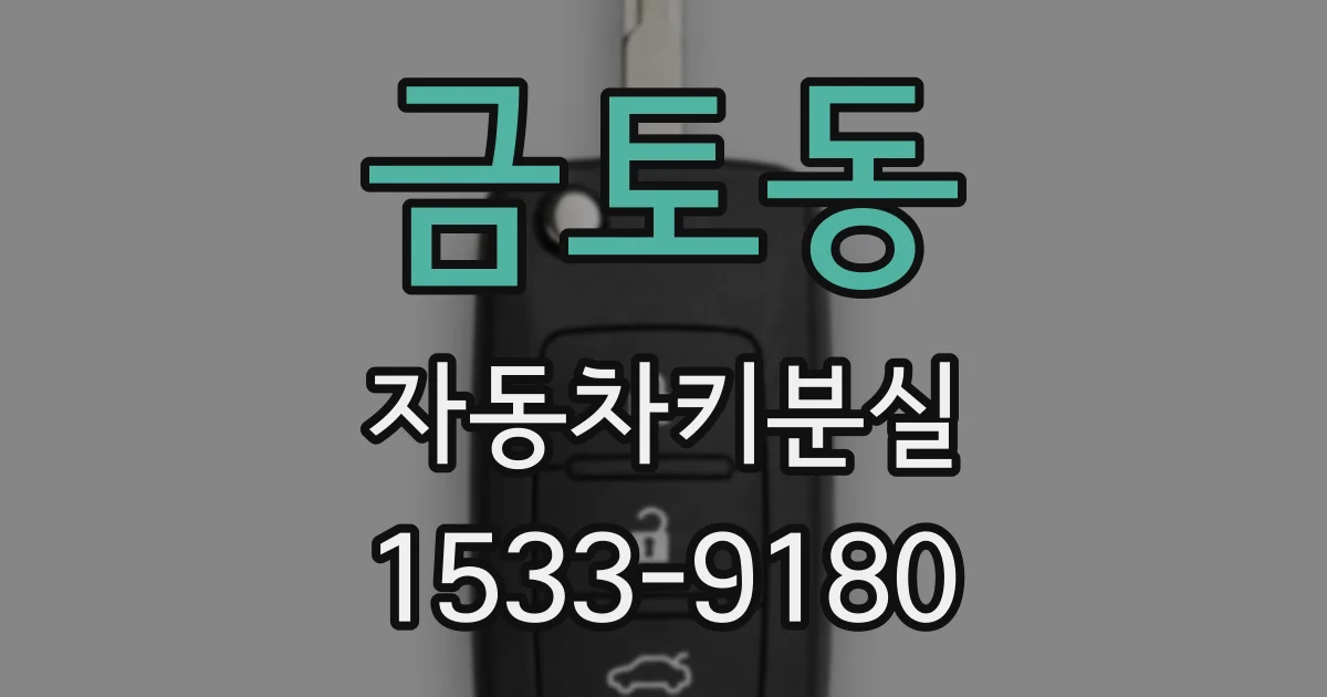 금토동 자동차키분실